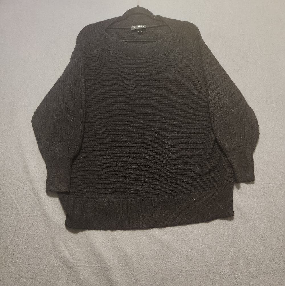 Lane Bryant Sweater Women size 22/24 Black